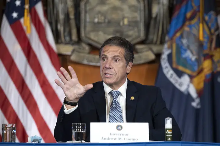 Governor Andrew Cuomo at a press conference earlier this week.